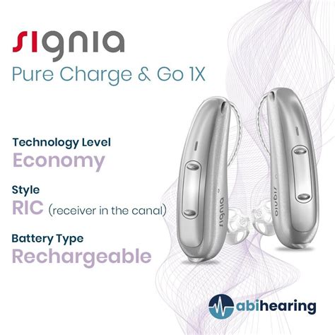 Signia Pure Charge And Go 1x Rechargeable Ric Hearing Aid