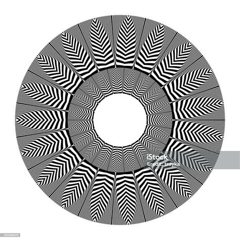 Circle Geometric Pattern Design Element Lines Texture Stock