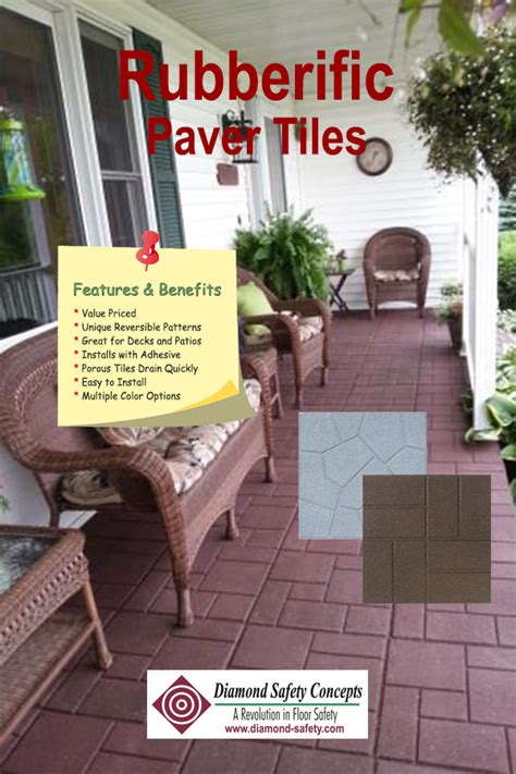 Recycled Rubber Pavers Rubber Paver Tiles Outdoor Rubber Tiles