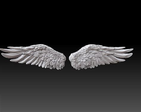 Angel Wings 3d Model 2 3D Model 3D Printable CGTrader