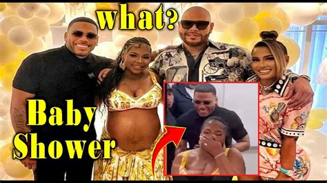 See Pregnant Ashanti S Sweet Reaction To Nelly S Surprise Baby Shower