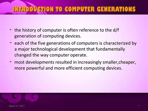 Computer History Generations And Its Types Ppt