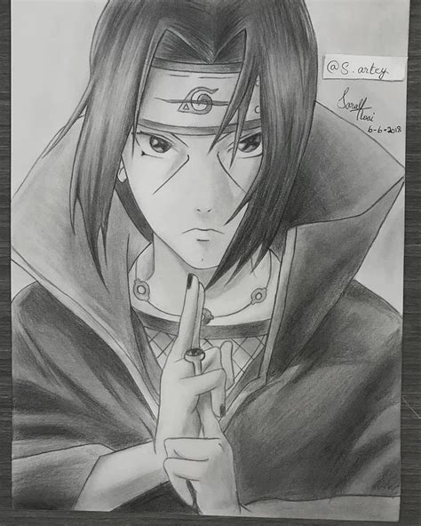 Itachi Uchiha Naruto Sketch Naruto Painting Itachi Uchiha Art | Images ...