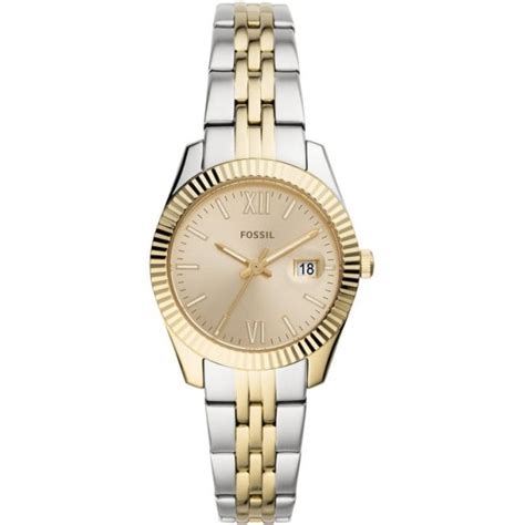 Fossil Scarlette 2 Tone Ladies Stainless Steel Bracelet Watch Wgold Jewelry From Adams