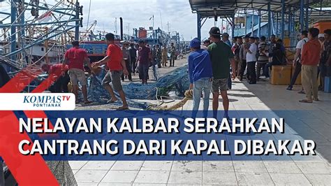 Nelayan Serahkan Barang Bukti Cantrang Dari Dua Kapal Yang Dibakar