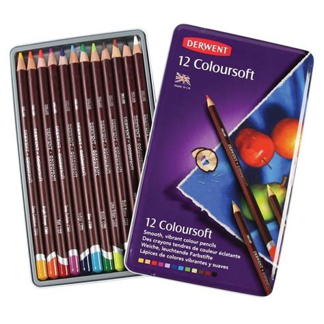 Derwent Coloursoft Lapicés de Colores Set de 12