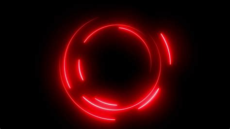 Red Circle Neon Frame Animation On Black Background 15031405 Stock Video At Vecteezy