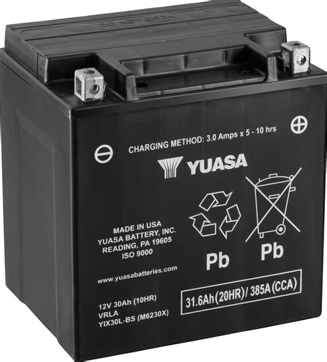 Yuasa Motorcycle YIX30L-BS Battery | Groves Batteries