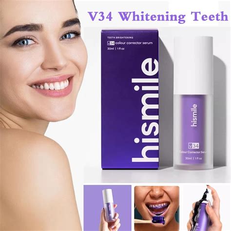 HISMILE Creme Dental Roxo Limpa A Cavidade Oral Ilumina Os Dentes