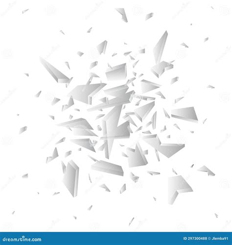 Realistic Shards Of Broken Glass Vector CartoonDealer 88615297