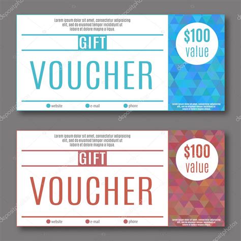 Gift Voucher Template Stock Vector Image By Abscent 82553546