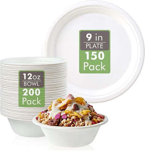 Amazon Vplus Pack Paper Plates Inch And Pack Oz Paper