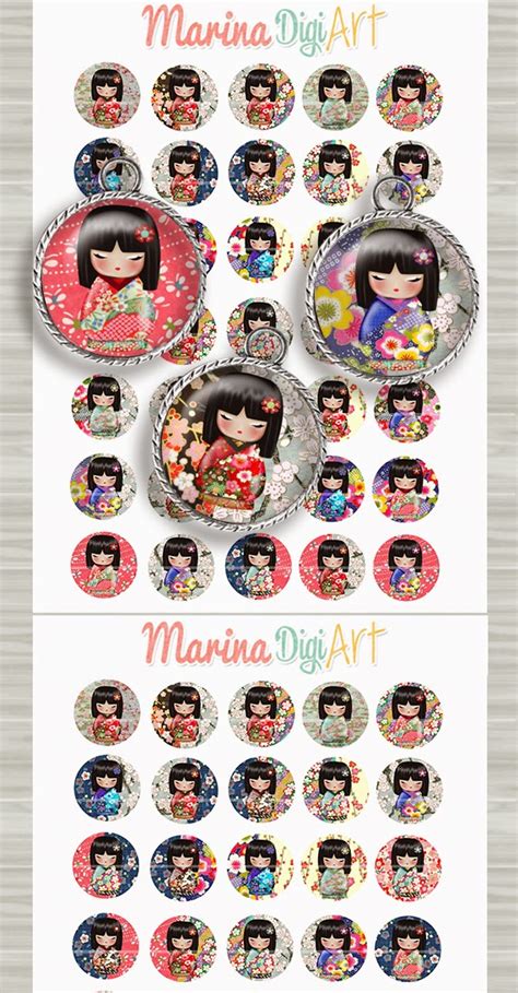 Marina Digiart Nouvelles Planches Cabochons Imprimer Mm Et Mm