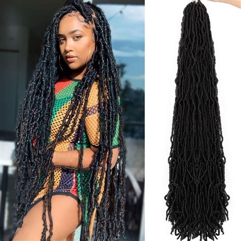 Lativ Inch Faux Locs Crochet Hair Soft New Faux Locs Super Long