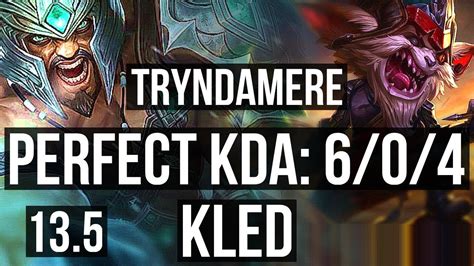 TRYNDA Vs KLED TOP 6 0 4 1 1M Mastery Dominating KR Master 13