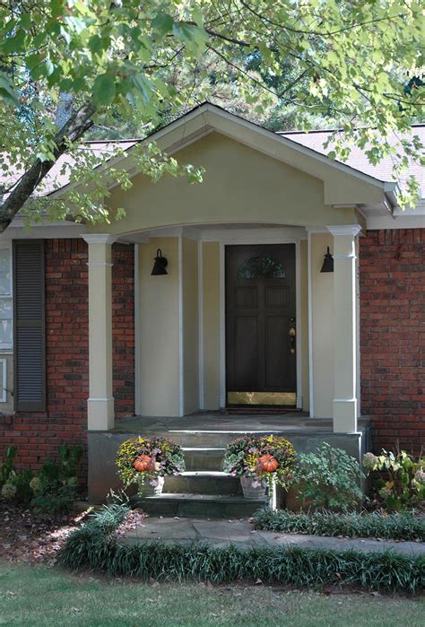 Gable Roof Portico With Arched Entry Designed And Built By Georgia