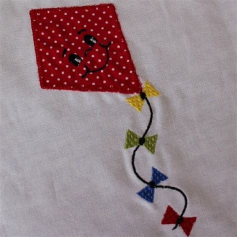 Applique Embroidery Machine Flying Kite Etsy