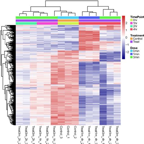 The Heatmap Of Differentially Expressed Genes Patterns Of Changes In