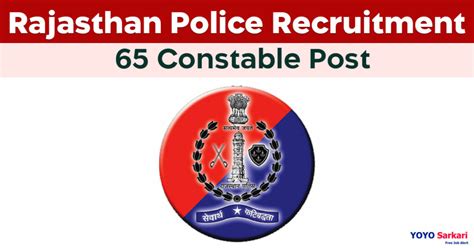 65 Posts Police Department Constable Recruitment 2024 Last Date