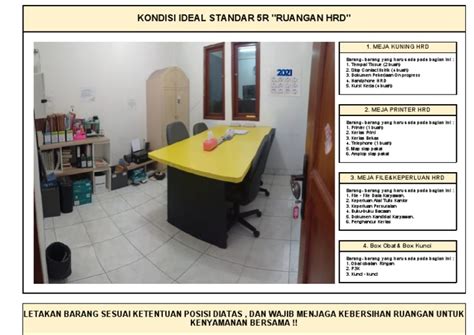 kondisi ideal standar  ruangan hrd