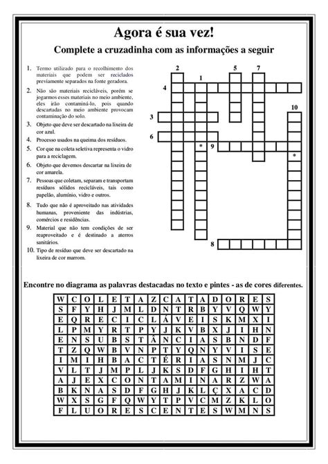 A Crossword Puzzle With The Words Agora E Su Ve In Spanish And English