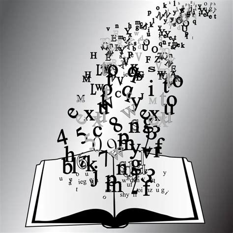 Book With Flying Letters Art Stock Vector Image By Hobbit Art 166929430