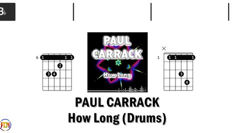 PAUL CARRACK How Long DRUMS FCN GUITAR CHORDS LYRICS YouTube