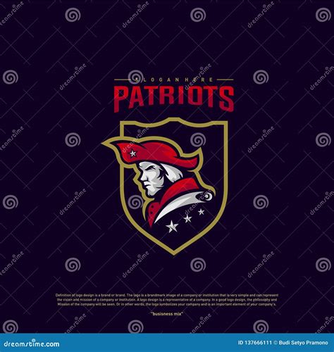 Patriots Logo Design Vector. Head Patriots Logo Design Template ...