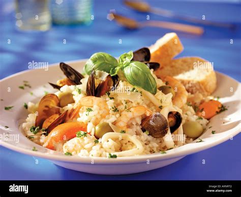 ITALIAN SEAFOOD RISOTTO Stock Photo - Alamy