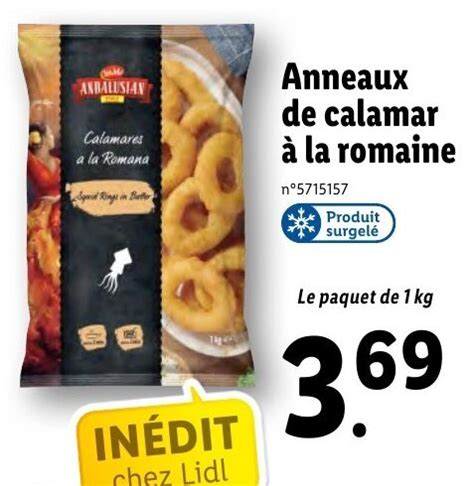 Promo Anneaux de Calamar à La Romaine chez Lidl