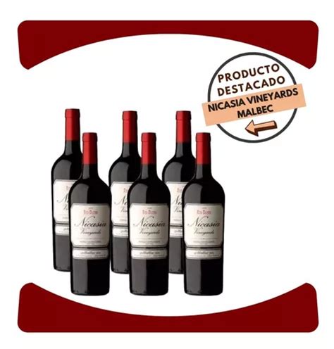 Vino Nicasia Red Blend Malbec 750 Ml Caja X6 U Catena Zapata