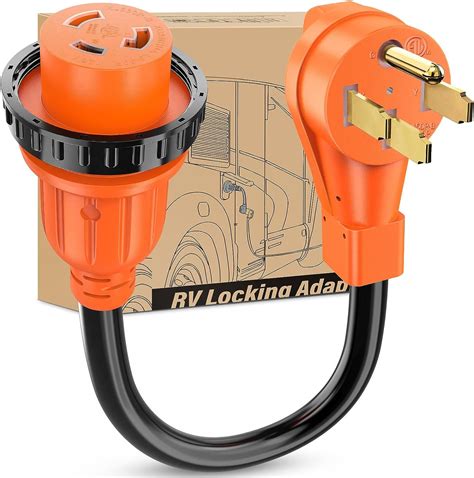 Nilight RV Locking Adapter Cord 50 Amp to 30 Amp Pure Copper Heavy Duty
