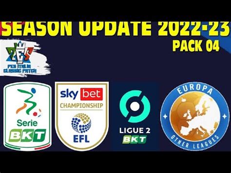 PES 2021 2022 23 PACK 4 0 Serie B Championship Ligue2 Tutti I