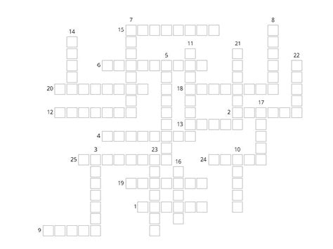 Verbos Regulares 3 Crossword