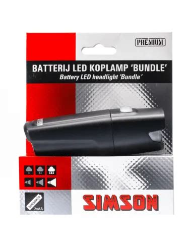 Simson Bundle Led Koplamp Batterij Lux Aanuit