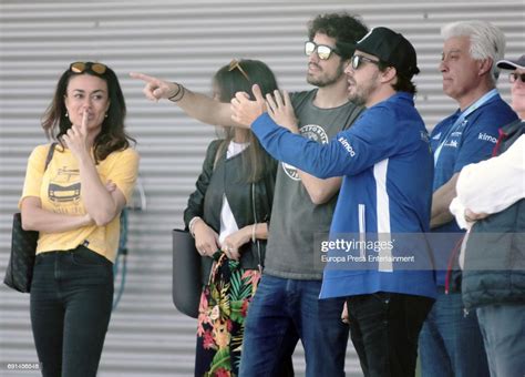 Spanish F1 driver Fernando Alonso's sister Lorena Alonso attends the