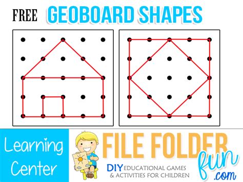 The Free Printable Worksheet For Geoboard Shapes Is An Easy Way To