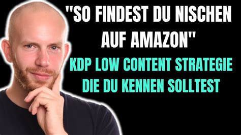 Nischen Research F R Amazon Kdp Low Content Unternischen Finden