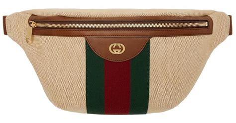 Gucci Beige Gg Vintage Belt Bag In Natural Lyst Australia