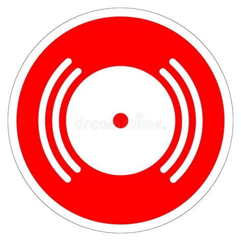 Fire Alarm Symbol Sign Vector Illustration Isolate On White Background Label Eps10 Stock