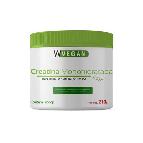 Creatina Vegan 210g Sem Sabor WVegan