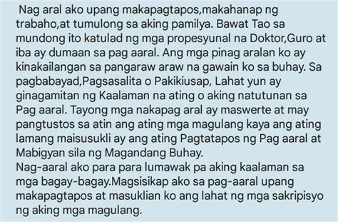 Sa Ikalawang Pahina Sumulat Ng Sanaysay Na May Pamagat Na Bakit Ako