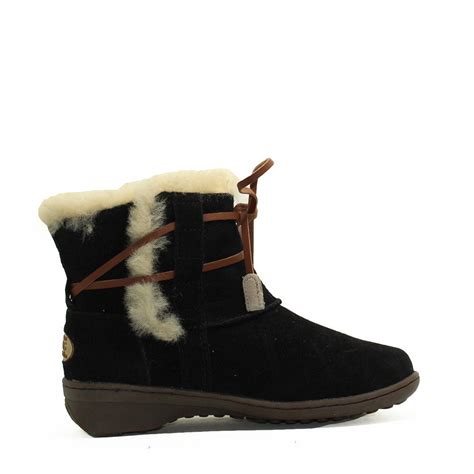 Lace Up Short Boots Black Ozlamb Ugg Australia