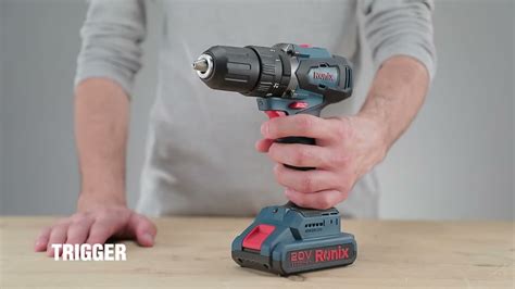 Ronix 8900K Cordless Impact Drill Kit 20V 45N M Brushless Series