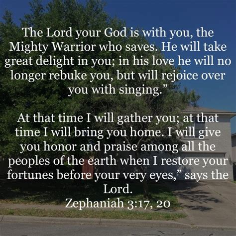 Zephaniah 3 17 20 The Lord Your God Is With You The Mighty Warrior Who