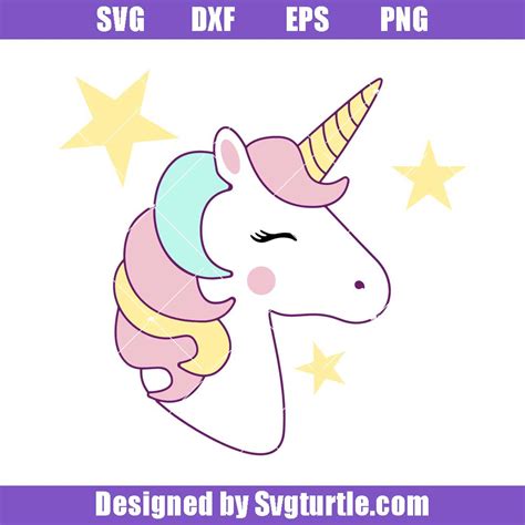 Unicorn Gothic Svg Unicorn Head Svg Unicorn Face Svg