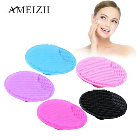 AMEIZII Face Wash Brush Soft Silicone Facial Cleansing Brushes Exfoliating Blackhead Remover ...