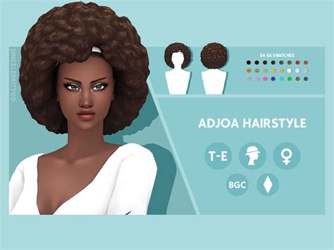 Sims Maxis Match Afro Hair Cc Fandomspot Parkerspot