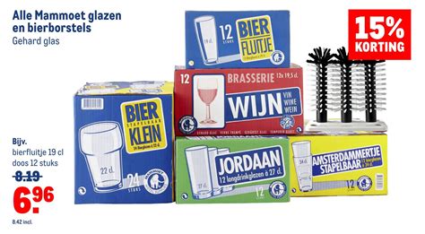 Alle Mammoet Glazen En Bierborstels Gehard Glas Aanbieding Bij Makro