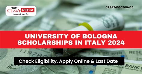 University Of Bologna Scholarships Italy 2024 Last Date Benefits